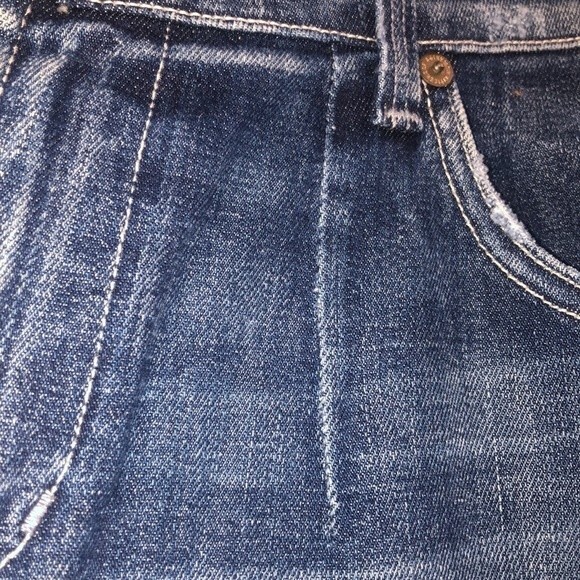 Citizens of Humanity Distressed Palmer Baggy Pant Denim Jeans Size 31 - Picture 6 of 11